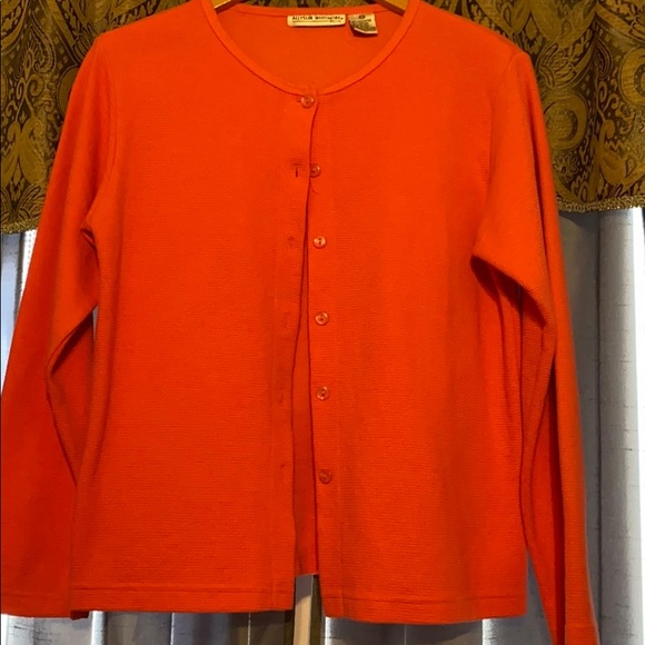 Allyson Whitmore Pettie Small Coral Dress Sweater - Picture 1 of 2